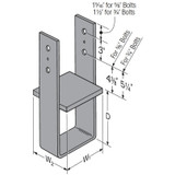 Simpson Strong Tie CB66  6x6 Post Column Base Image 1