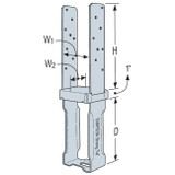 Simpson Strong Tie CBSQ44-SDS2  4x4 Post Standoff Column Base w/SDS Screws Image 1