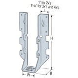 Simpson Strong Tie LUS26-2  Double 2x6 Light Double Shear Joist Hanger Image 1