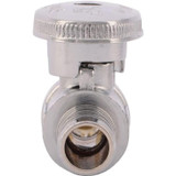 SharkBite 23057LF  1/2" Barb x 3/8" OD Compression Brass Quarter-Turn Straight Stop Valve Image 1