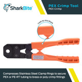 SharkBite 23100  3/8" to 1" PEX Crimp Ring Multi-Head Tool Kit Image 1