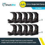 SharkBite 23221  3/4" PEX J-Hook Single Nail Clamps - 10 per Package Image 1