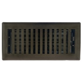Sierra Grates FR03-412-0401  4" x 12" Metallic Bronze Contemporary Floor Register (CTP412-BRZ) Image 1