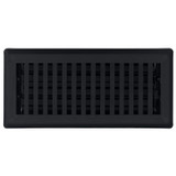Sierra Grates CTP414-BLK  4" x 14" Cast Iron Black Contemporary Floor Register Image 1