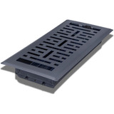 Sierra Grates FR04-410-1001  4" x 10" Granite Grey Metro Floor Register Image 1