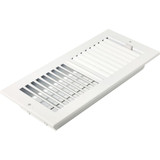 Sierra Grates TWC414-WHT  4" x 14" Premium 2 Way Air Flow Sidewall Register Glacier White Image 1