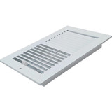 Sierra Grates TWC612-WHT  6" x 12" Premium 2 Way Air Flow Wall and Ceiling Register Glacier White (CR02-612-0102) Image 1