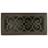 Sierra Grates VIC410-BRZ  4" x 10" Victorian Metallic Bronze Floor Register with Air Filter Image 1
