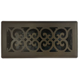 Sierra Grates VIC412-BRZ  4" x 12" Victorian Metallic Bronze Floor Register with Air Filter Image 1