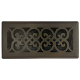 Sierra Grates VIC414-BRZ  4" x 14" Victorian Metallic Bronze Floor Register with Air Filter Image 1
