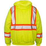 SAS Safety 690-1411  Sweatshirt Hooded Reflect Cls 2 Yellow 2Xl Image 1