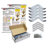 Super Anchor Safety 1075 D-Minus Roof Anchor 10 Pack with Nails Image 1