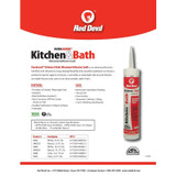 Red Devil 0405  Kitchen & Bath Siliconized Acrylic Caulk 5.5 FL. OZ. Squeeze Tube White Image 1
