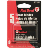 Red Devil 3271/0C  Single Edge Razor Blades - 5 Blades per Package Image 1