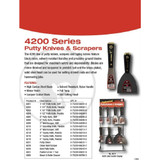 Red Devil 4213  Pro Series 4" Stiff All Surface Scraper Image 1