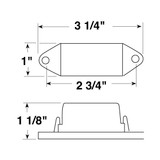 Peterson V107WA  Clearance Light/Side Marker Light   Amber Image 1