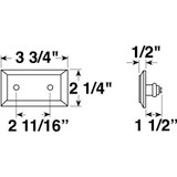 Peterson V126A  Rectangle. Clearance/Side Marker Light Amber Image 1