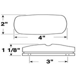 Peterson V138A  Double Bulls Eye Clearance & Side Marker Light Amber Image 1