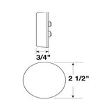 Peterson V142A  2 1/2" Clearance & Side Marker Light Sealed Amber Image 1