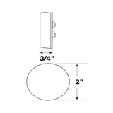 Peterson V146R   2" Clearance & Side Marker Light Sealed Red Image 1