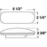 Peterson V421R  Stop/Tail & Turn Light   Oval   Red Image 1