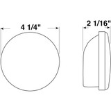Peterson V426R  Stop/Tail & Turn Light   Round   Red Image 1