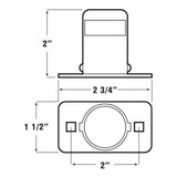 Peterson V435  License Plate Light   Chrome Image 1