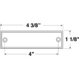 Peterson V487R  Compact Rectangular Reflector   Red   2 Pk Image 1