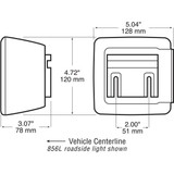 Peterson V840L LED Stop/Tail/Turn Trailer Light Red W/License Bracket Image 1