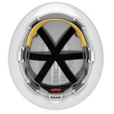 JSP 280-EV6161-10  Evolution Deluxe - Full Brim Non Vented Hard Hat 6 Point Polyester Suspension With Wheel Ratchet Adjustment - White  Image 1