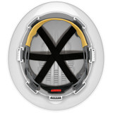 JSP 280-EV6161-LY  Evolution Deluxe - Full Brim Non Vented Hard Hat 6 Point Polyester Suspension With Wheel Ratchet Adjustment - Lime Yellow Image 1