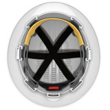 JSP 280-EV6161V-10  Evolution Deluxe - Full Brim Vented Hard Hat 6 Point Polyester Suspension With Wheel Ratchet Adjustment - White  Image 1