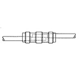 Pico 2272A  12-10 AWG Electrical Wiring Solder Seal Heat Shrink Butt Connectors 100 Per Package Image 1