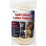 Drossbach KITBAG012  Beige Corrugated Tubing - Split Loom 1/2" x 8' Image 1