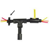 Pico 5102A  1/2" ID Wiring Harness / Convoluted Tubing (Split Loom) Winged Securing Clips Black 50 per Package Image 1