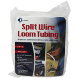 Drossbach KITBAG034  White Corrugated Tubing - Split Loom 3/4" x 6' Image 1