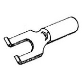 Pico 1835PT  16-14 AWG(Blue)  Flared Vinyl Insulated Electrical Wiring #10 Flanged Spade Terminals 100 Per Package Image 1