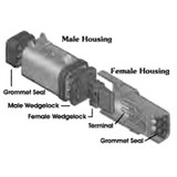 Pico 0003-D  152 Piece Open Barrel Electrical Connector Assortment Kit in Plastic Kit Box Compatible with Deutsch Image 1