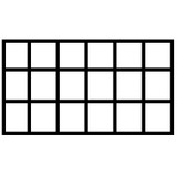 Pico 0012A  10-3/4" x 7" x 1-1/2" Empty 18 Compartment Flex Plastic Kit Box Image 1