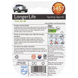 Philips 3457LL  LongerLife Miniature Bulbs - 2 Bulbs per Package (3457LLB2) Image 1