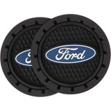 Plasticolor 651R01  Cup Holder Coasters Ford Oval Logo - 2 per Package Image 1