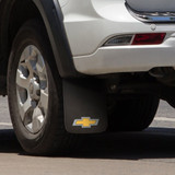 Plasticolor 540R03  Easy Fit 11" x 19" Mud Guards with Chevy Bowtie Logo - Set of 2 Image 1
