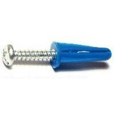 Midwest Fastener 10410  #6-8 x 3/4" Plastic Drywall Anchors with Screws - 75 per Package Image 1