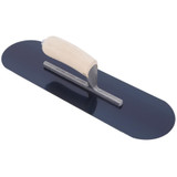 QLT by Marshalltown PT144B  Blue Steel 14" x 4" Pool Trowel with Wood Handle (13115) Image 1