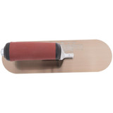 Marshalltown SP10GSD  Golden Stainless Steel 10" x 3" Pool Trowel with DuraSoft Handle (13150) Image 1