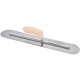 Marshalltown MXS81FR  Fully Rounded 18" x 4" Finishing Trowel with Wood Handle (13524) Image 1