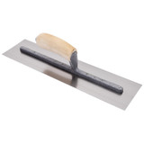 QLT by Marshalltown FT364  Stainless Steel 16" x 4" Riveted Finishing Trowels with Wood Handle (13803) Image 1