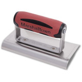 Marshalltown 136SSD  6" x 3"  Curved Ends Hand Edger with DuraSoft Handle with 3/8" Radius and 1/2" Lip (14190) Image 1