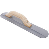 Marshalltown 143  16" x 3-1/8" Round End Magnesium Hand Float with Standard Wood Handle (14603) Image 1