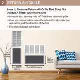 Accord ABRGWH1212  White Return Air Grille with 1/2" Spaced Fins for 12" x 12" Duct Opening Image 1